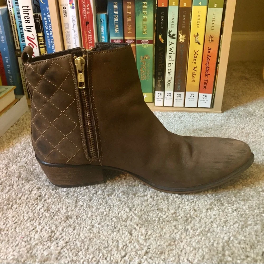 Steve Madden Nyrvana Brown Leather Ankle Boots